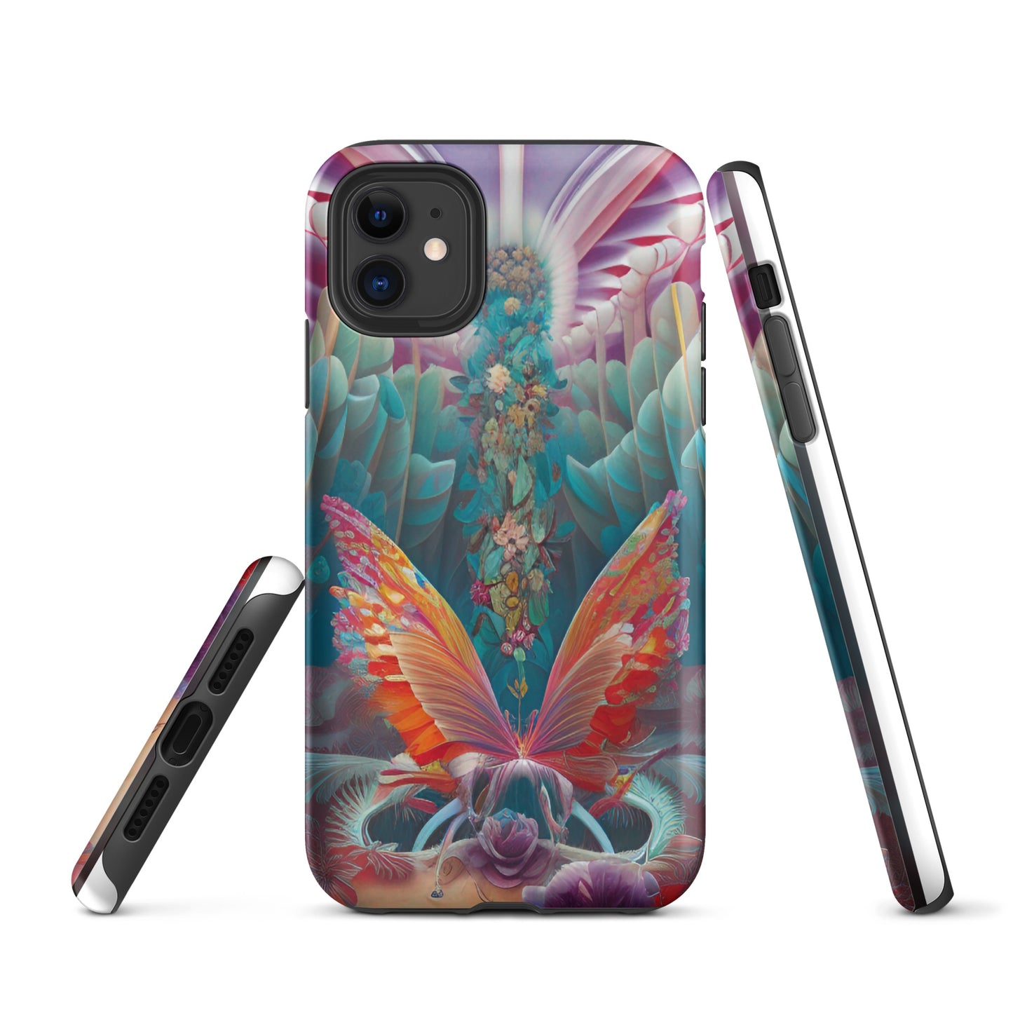 Tough iPhone case- Psychedelic Butterfly