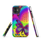 Tough iPhone case - Psychedelic Butterfly