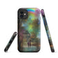 Tough iPhone case - Rainbow Street Scene