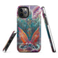 Tough iPhone case- Psychedelic Butterfly