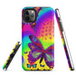 Tough iPhone case - Psychedelic Butterfly