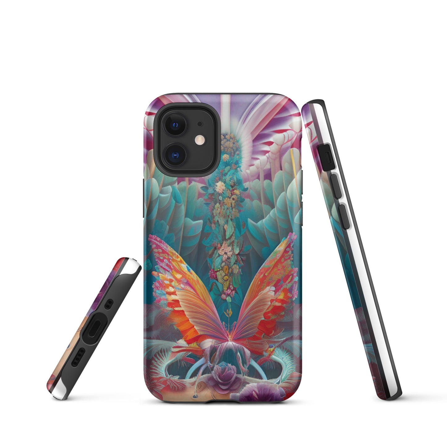 Tough iPhone case- Psychedelic Butterfly