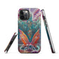 Tough iPhone case- Psychedelic Butterfly