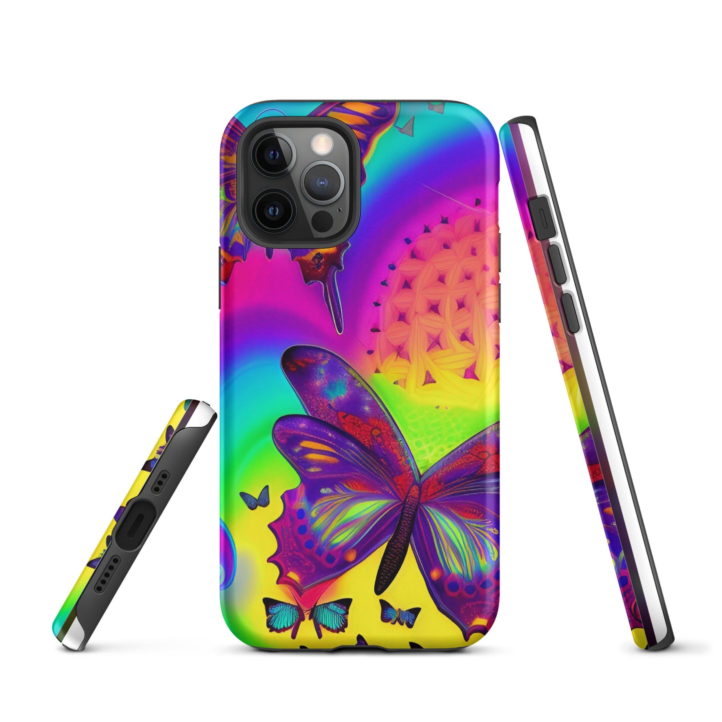 Tough iPhone case - Psychedelic Butterfly