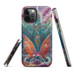 Tough iPhone case- Psychedelic Butterfly