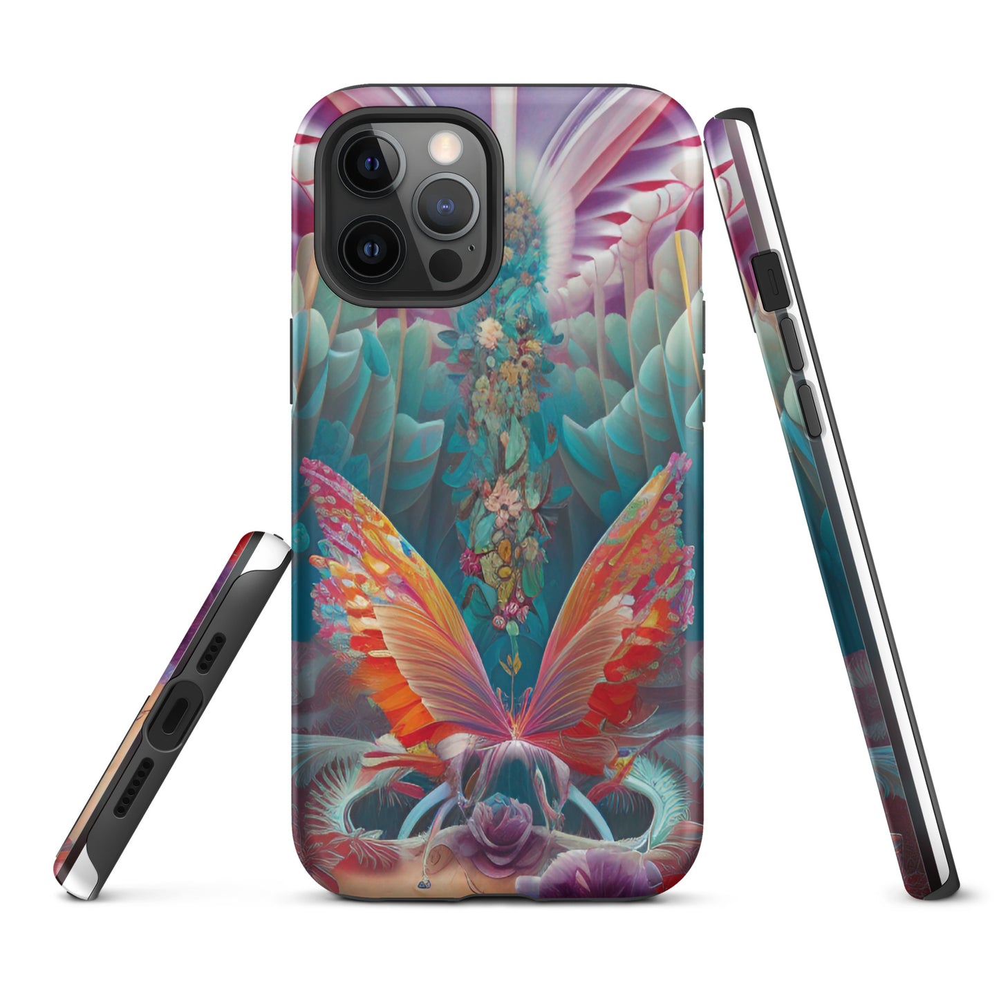 Tough iPhone case- Psychedelic Butterfly