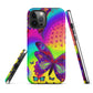 Tough iPhone case - Psychedelic Butterfly