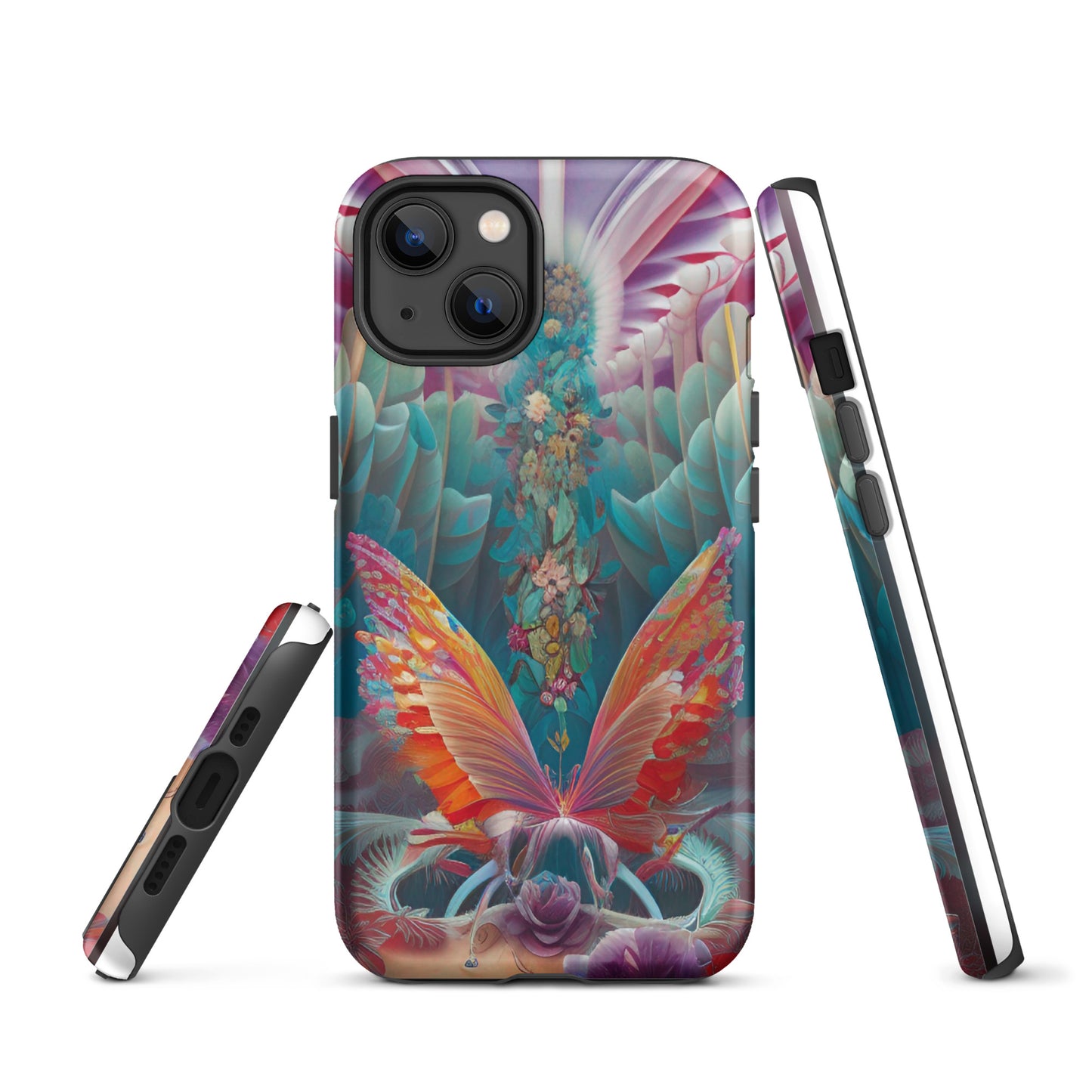 Tough iPhone case- Psychedelic Butterfly