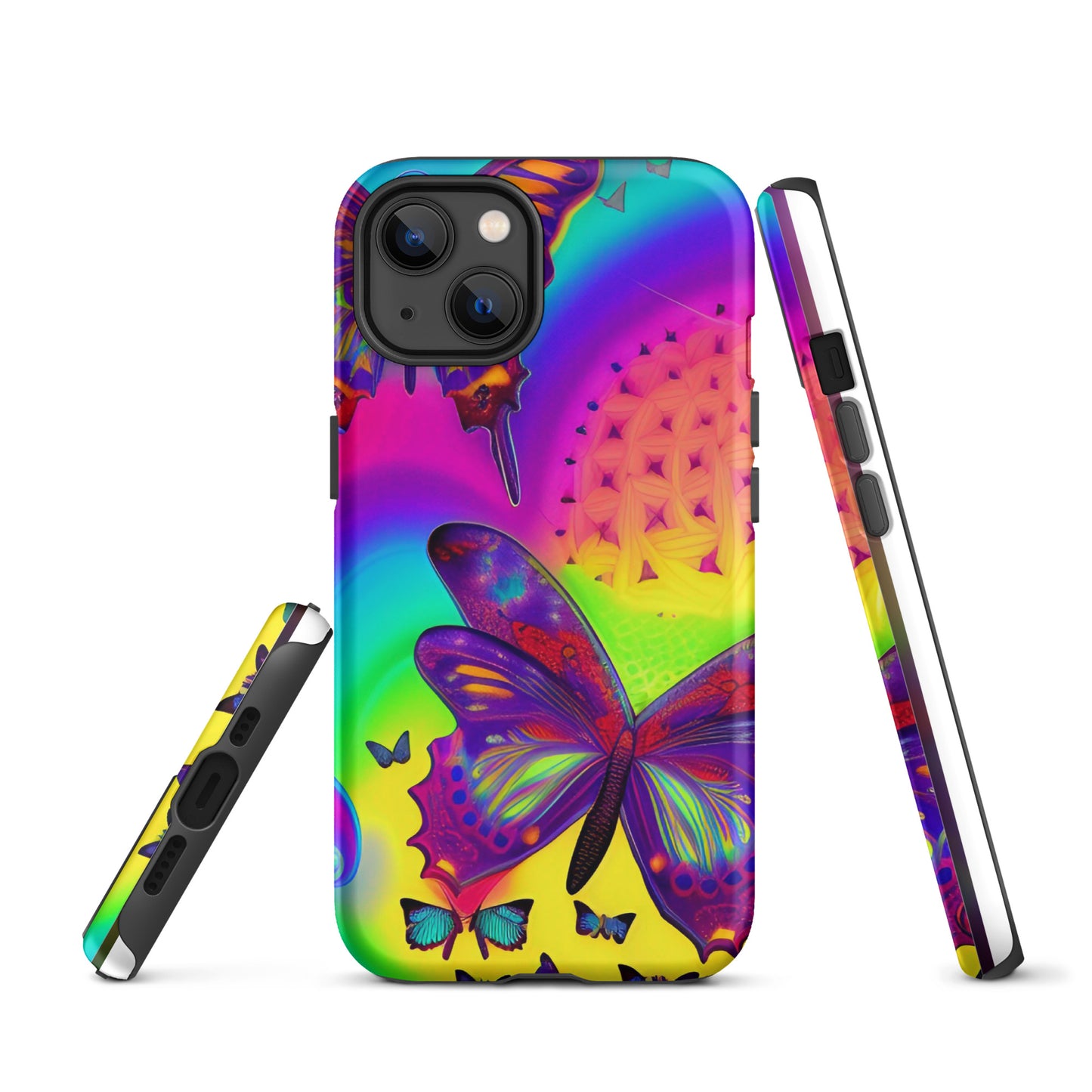 Tough iPhone case - Psychedelic Butterfly