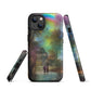Tough iPhone case - Rainbow Street Scene