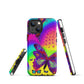 Tough iPhone case - Psychedelic Butterfly