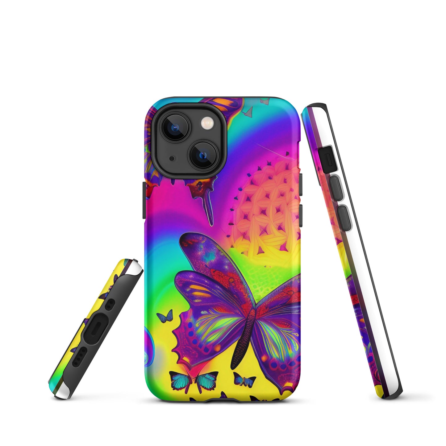 Tough iPhone case - Psychedelic Butterfly