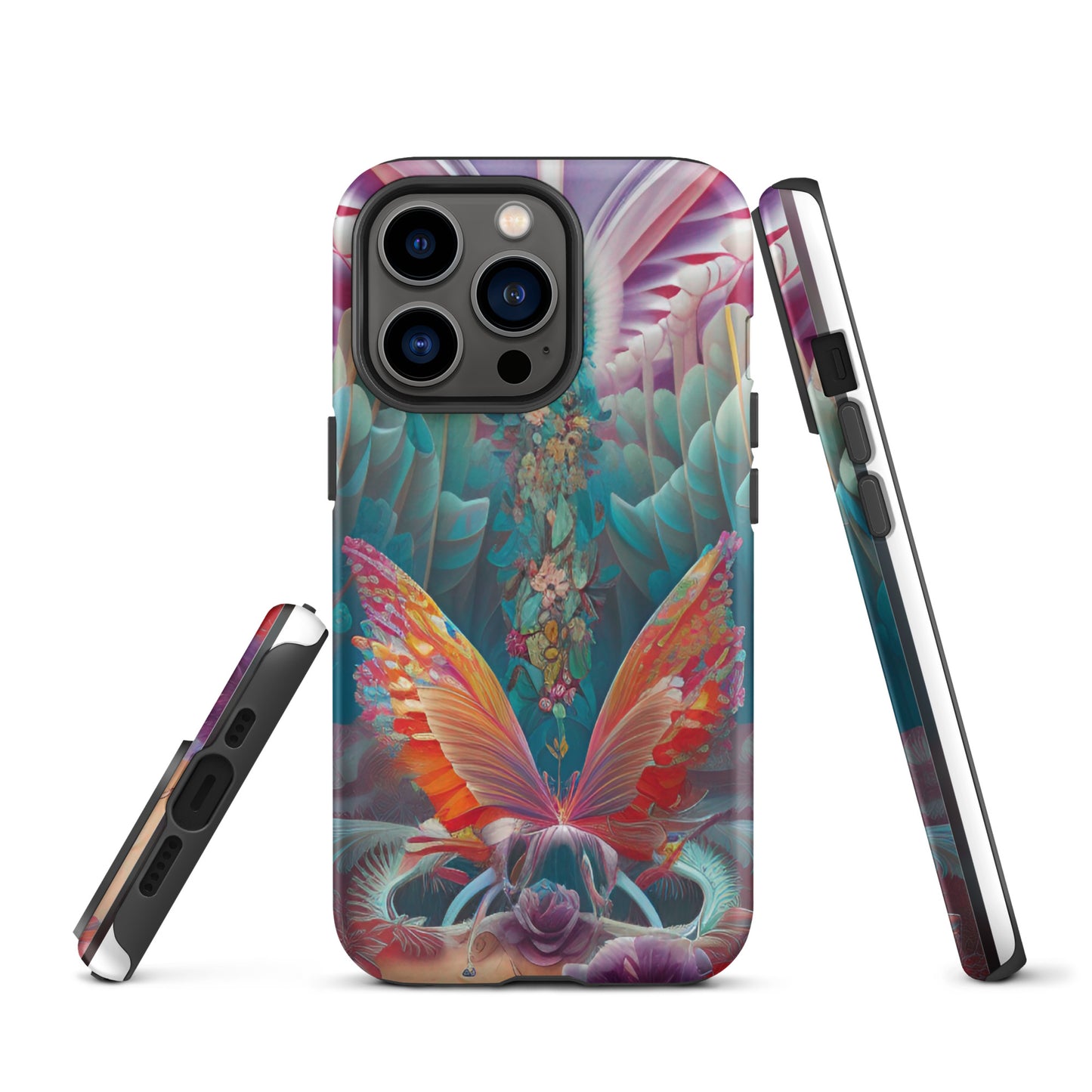 Tough iPhone case- Psychedelic Butterfly