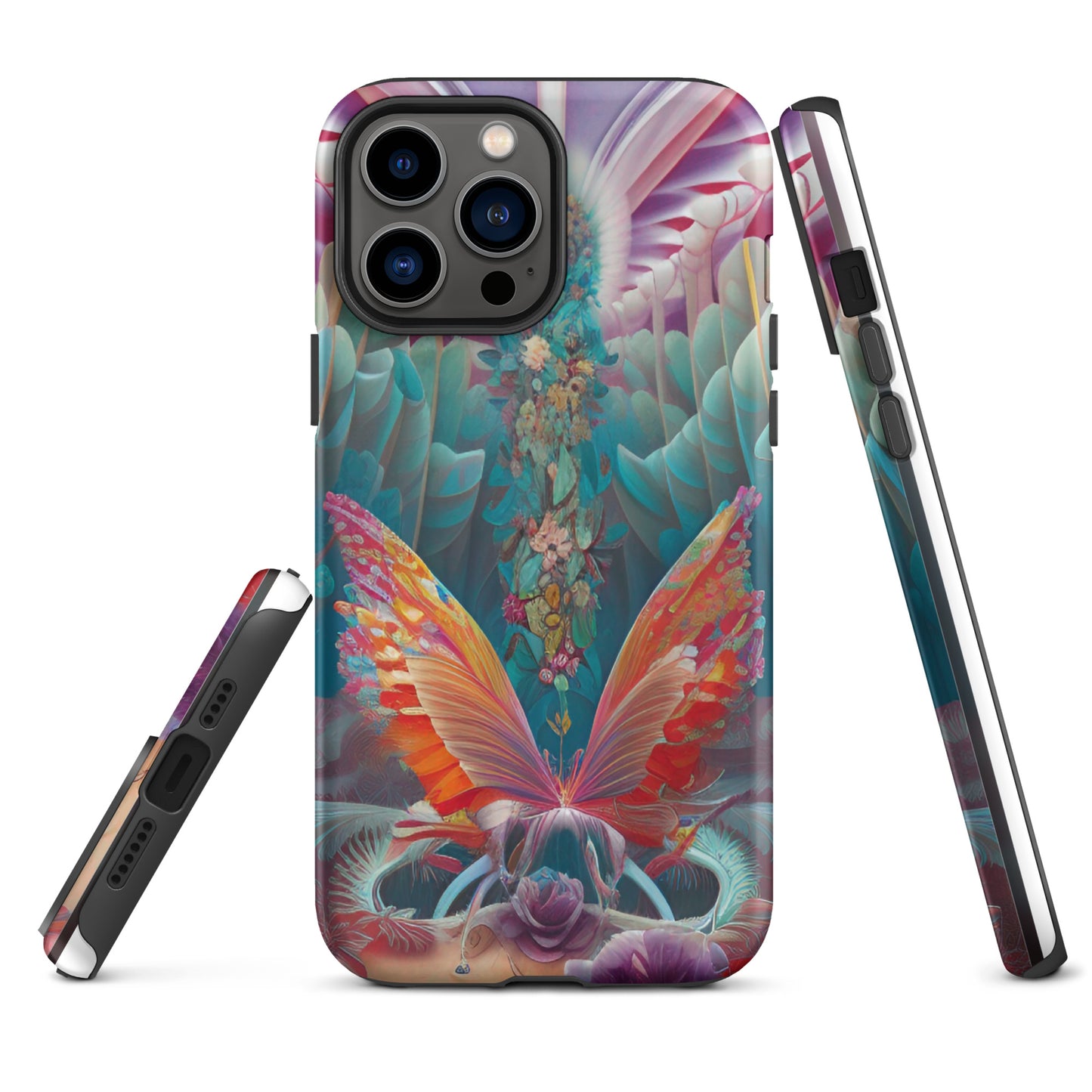 Tough iPhone case- Psychedelic Butterfly