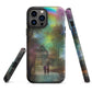 Tough iPhone case - Rainbow Street Scene