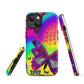 Tough iPhone case - Psychedelic Butterfly