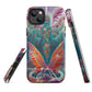 Tough iPhone case- Psychedelic Butterfly