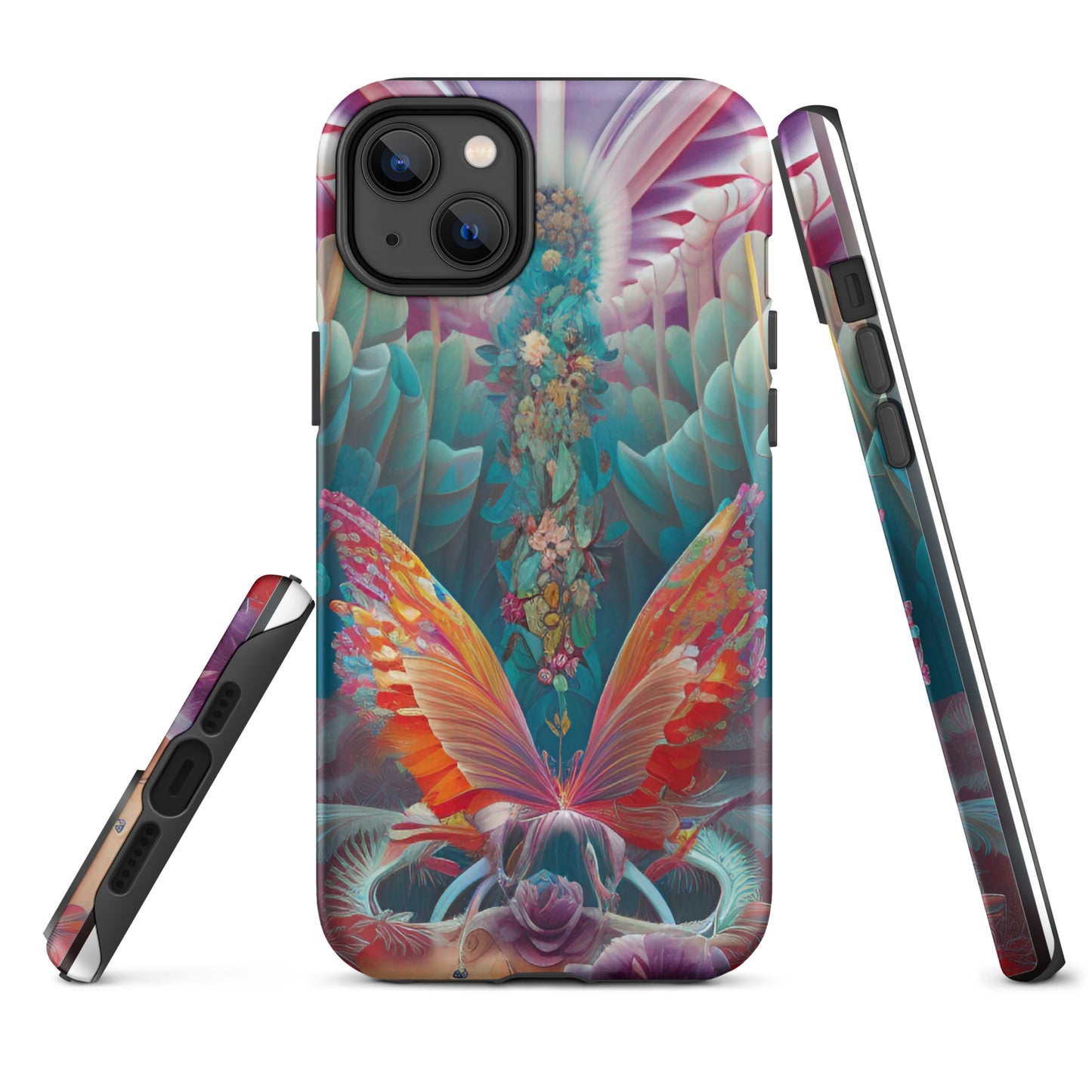 Tough iPhone case- Psychedelic Butterfly