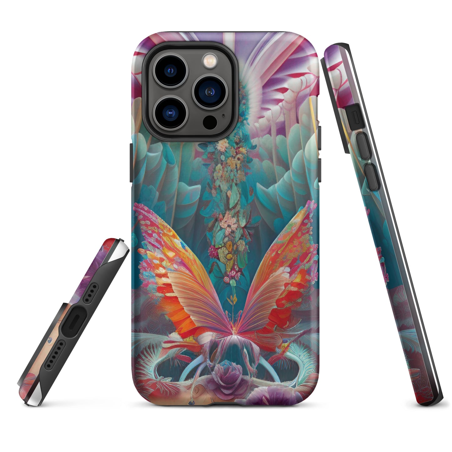 Tough iPhone case- Psychedelic Butterfly