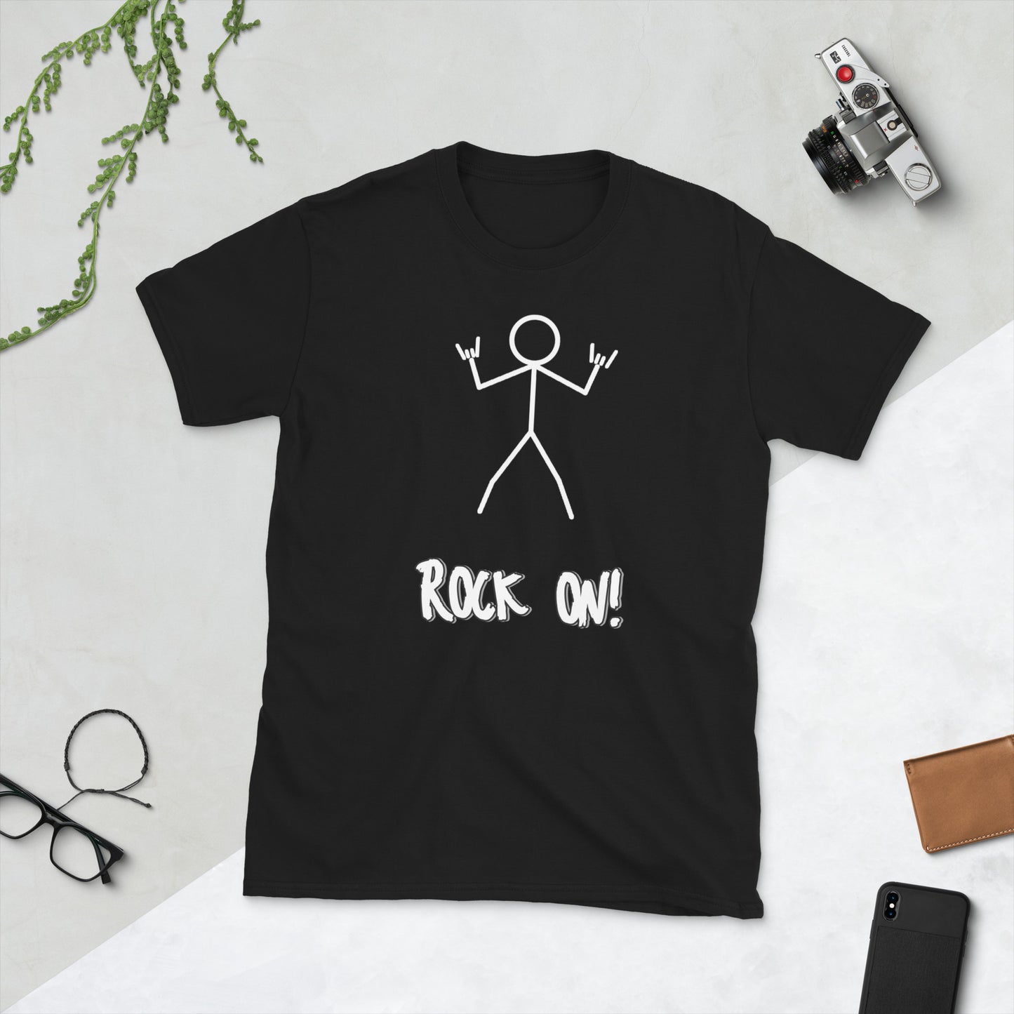 Women's Short-Sleeve (unisex) T-Shirt- Rock On! 2