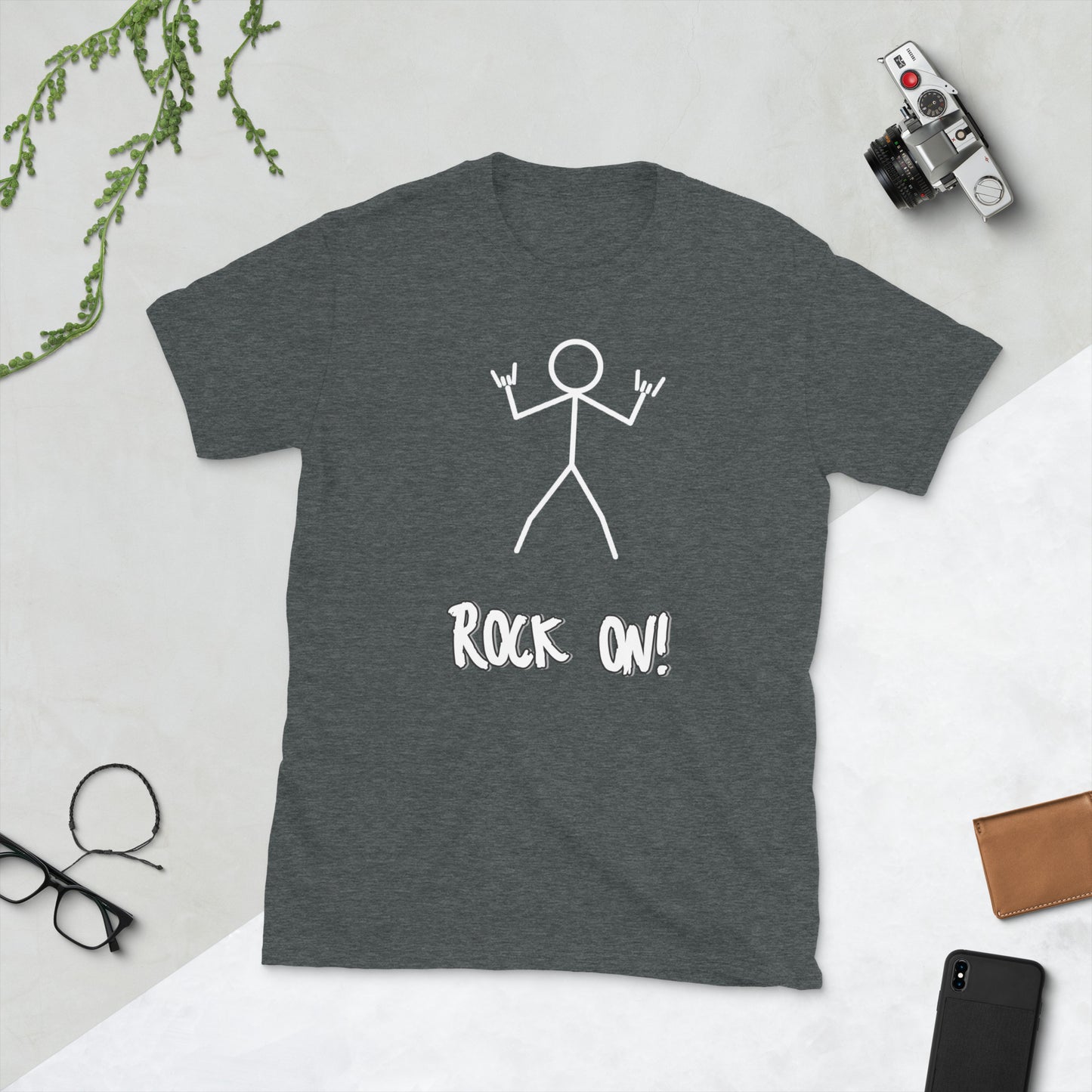Women's Short-Sleeve (unisex) T-Shirt- Rock On! 2