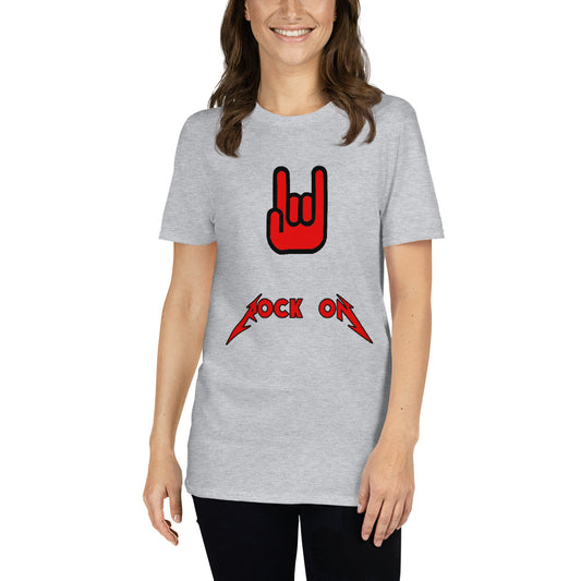 Women's Short-Sleeve Unisex T-Shirt- ROCK ON!