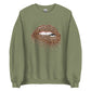 Women's Organic Sweatshirt - Bite Your Lip