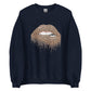 Women's Organic Sweatshirt - Bite Your Lip