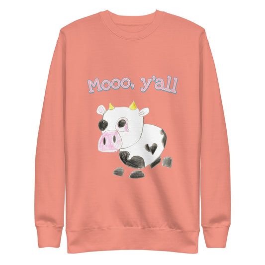 Women's Premium Sweatshirt - Mooo, Y'all