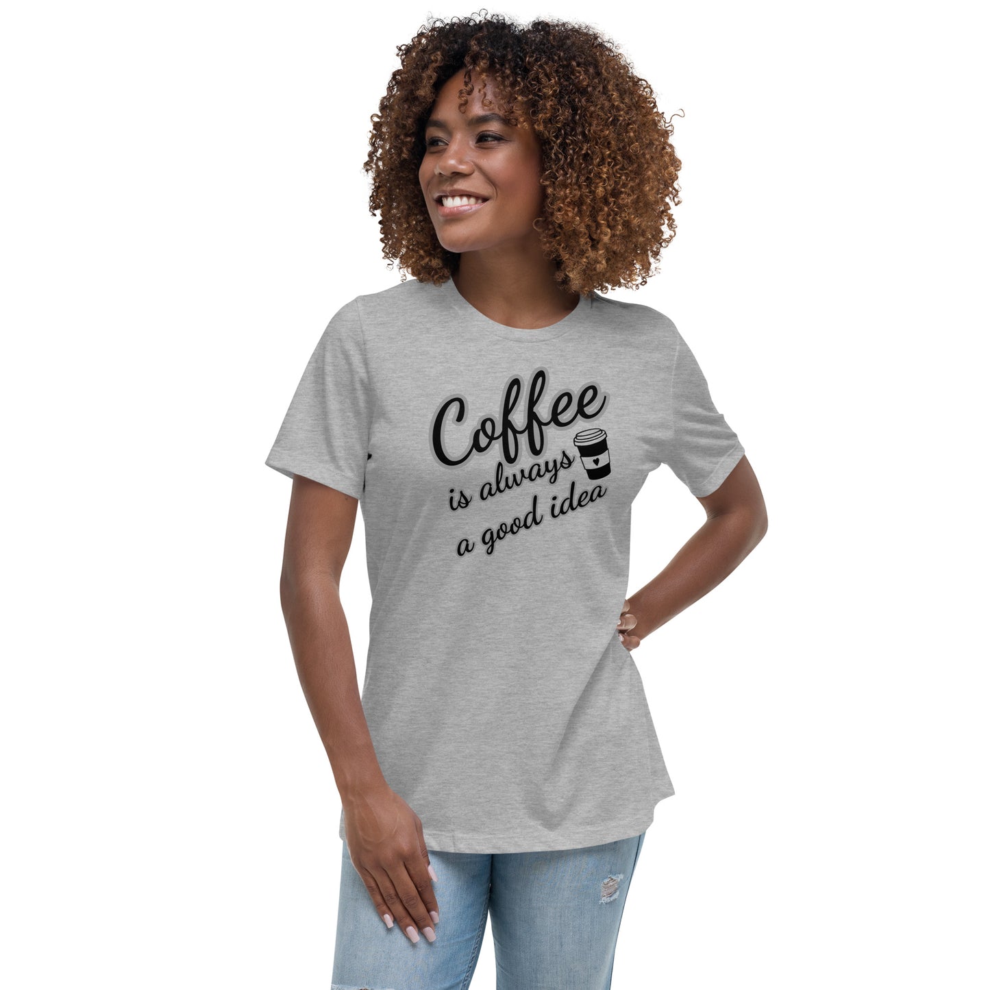 Women's Relaxed T-Shirt- Coffee