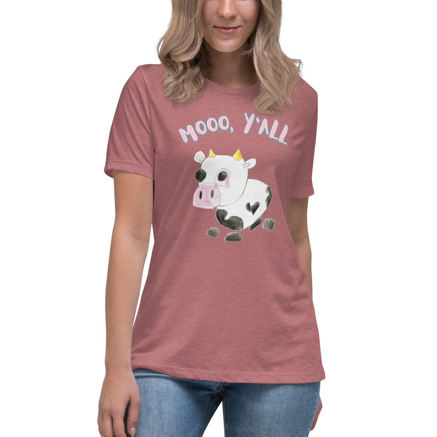 Women's Relaxed Tee - Moo, Y'all