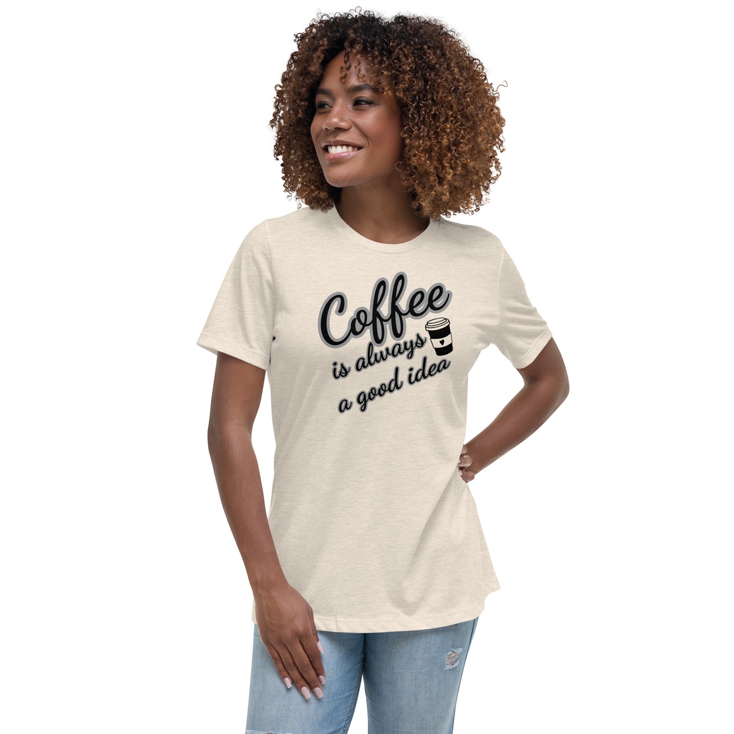 Women's Relaxed T-Shirt- Coffee