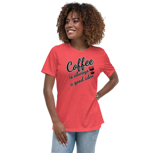 Women's Relaxed T-Shirt- Coffee