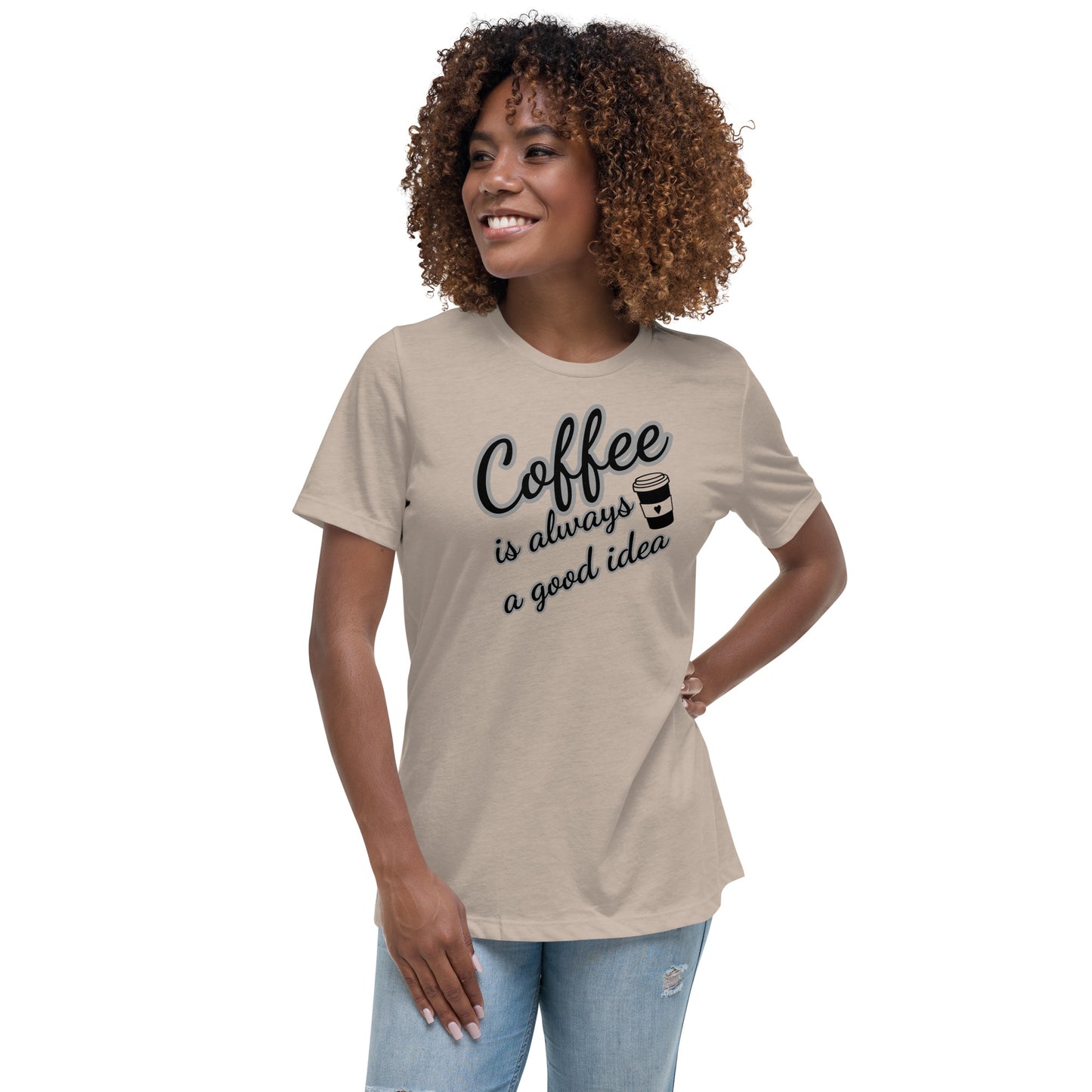 Women's Relaxed T-Shirt- Coffee