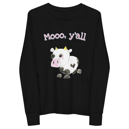 Youth Long Sleeve Tee - Moo Y'all