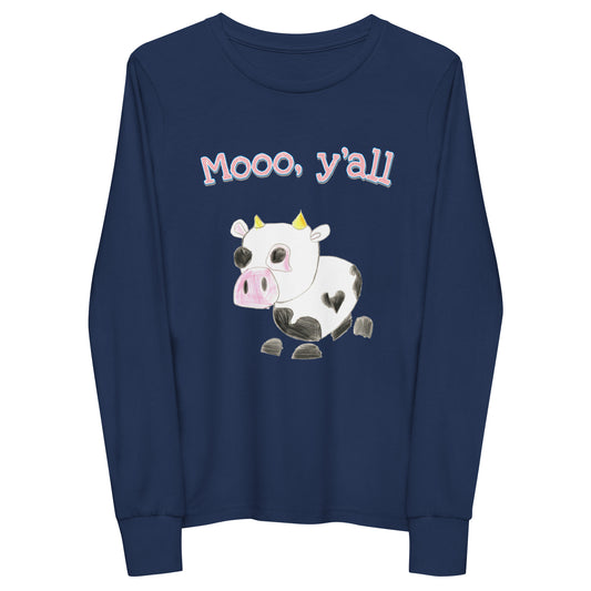 Youth Long Sleeve Tee - Moo Y'all
