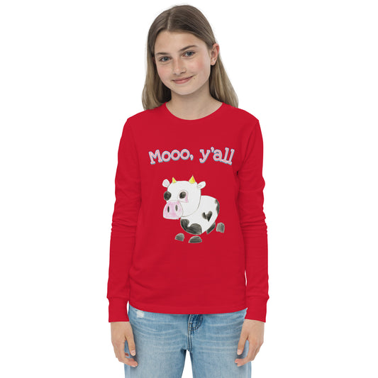 Youth Long Sleeve Tee - Moo Y'all