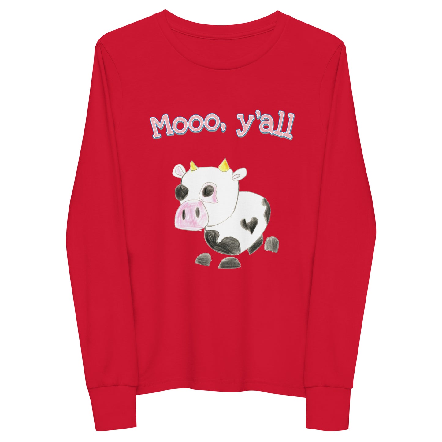 Youth Long Sleeve Tee - Moo Y'all